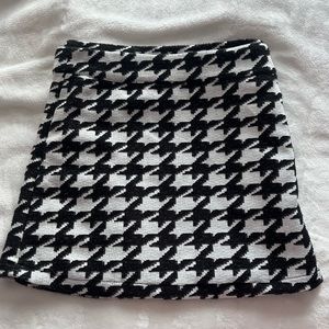 forever 21 houndstooth wrap mini skirt